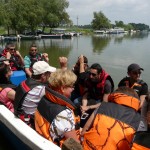 cu barca in delta